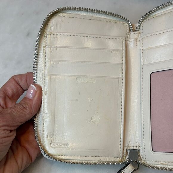 Coach Ashley Signature Sateen Small Zip Wallet - Picture 14 of 16